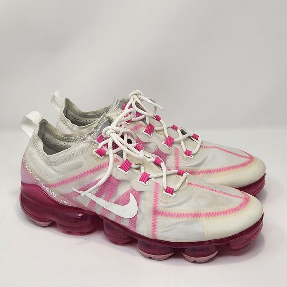 Nike Shoes - Nike Air VaporMax 2019 Running Athletic Shoes Sneakers Women Size 10 Pink White